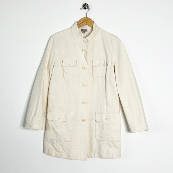 J Jill Cotton Blend Jacket - Picture 3 of 14